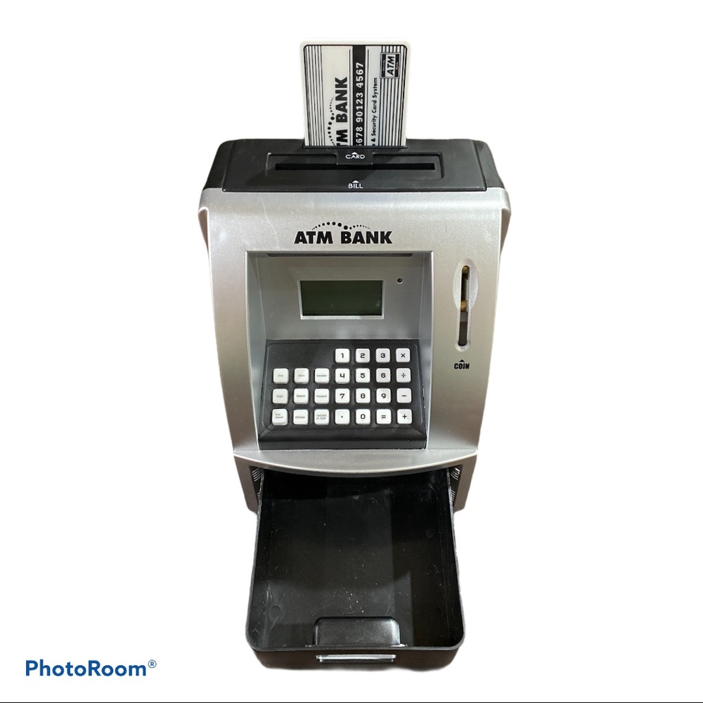 Kid Electronic ATM Bank that talks, counts deposit